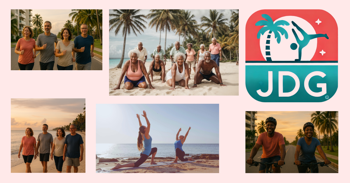 Gymnastiek op het strand